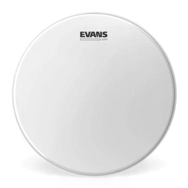 Imagem de Pele Batedeira para Caixa e Surdo 14'' UV1 B14UV1 Monofilme 10mil Revestimento UV Level 360 Branco Evans