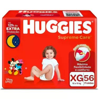 Imagem de Fralda Descartável Supreme Care Absorção Avançada Ajuste Perfeito Branco Huggies