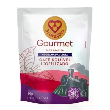Imagem de Café Solúvel Liofilizado Mogiana Paulista Gourmet 3 Corações Refil 40g