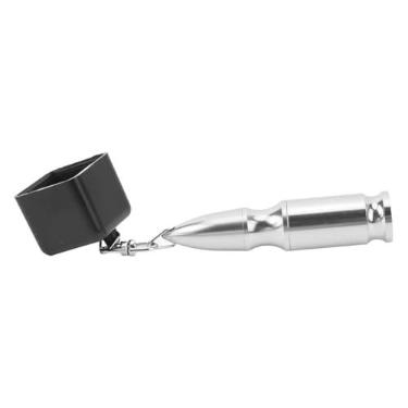Imagem de Suporte de Giz de Bilhar, Suporte de Giz para Taco de Bilhar Meticulosamente Projetado, Portátil, Resistente a Choques para Uso Ao Ar Livre (Prata/Preto)