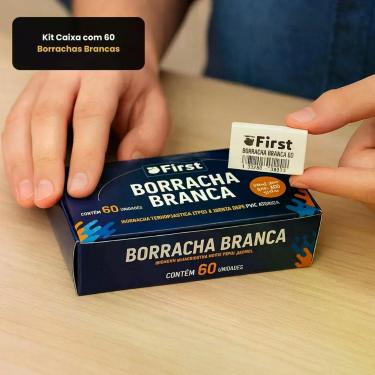 Imagem de Borracha First Bikes Borracha Branca First Apagamento Suave 60 Branco