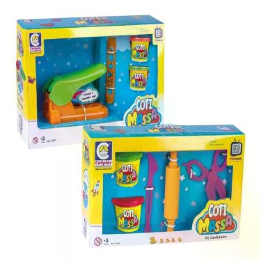 Imagem de 2 Kits de Massinhas de Modelar: Extrusora com 2 Potes + Confeiteiro co