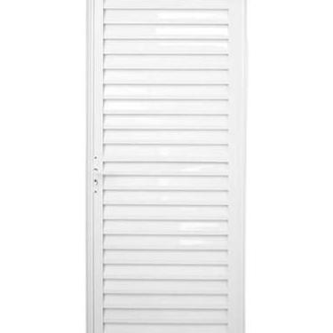 Imagem de Porta Palheta Alumínio Branco Linha 25 - PROVER ESQUADRIAS, 210x80, DI