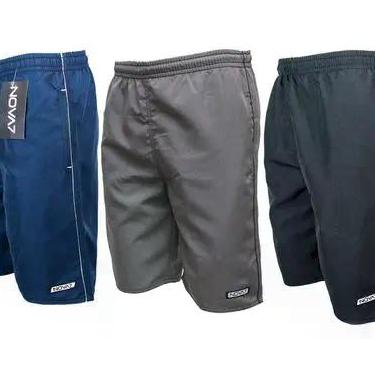 Imagem de Kit 3 Bermudas Calção Tactel Masculino Leve Macio 3 Bolso Elástico Cor