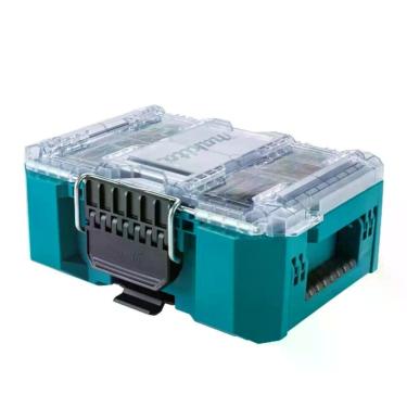 Imagem de Caixa Organizadora T-90065 com 5 Divisórias e Tampa Transparente Inox Makita 8,5L