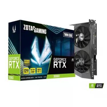 Imagem de Placa de Vídeo Zotac NVIDIA GeForce RTX 3060 Twin Edge, 12GB GDDR6 - ZT-A30600E-10M
