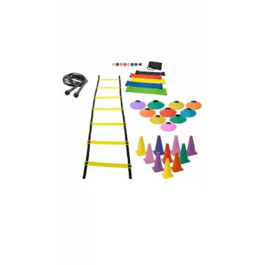 Imagem de Kit Treino Funcional: Cones, Escada, Mini Bands, Corda - Congratulatio