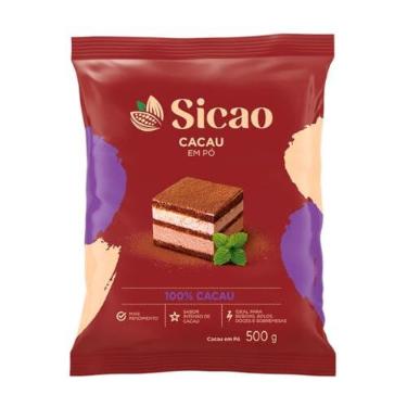 Imagem de Cacau Em Pó Alcalino 100% 500g Sicao