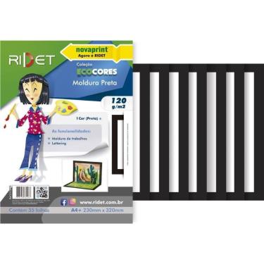 Imagem de Bloco para Educacao Artistica Moldura PTA A4 120G.35F.23X32C Pacote - 