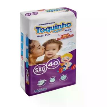 Imagem de Fralda Descartável Toquinho Basic Plus XXG 40 Fraldas - Toquinho De