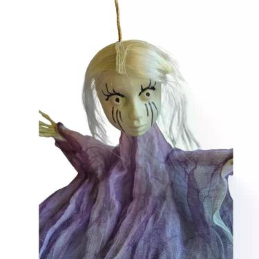 Imagem de enfeite mostro boneca assustadora Halloween decoração porta - xiao