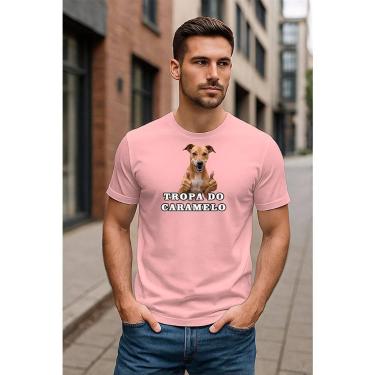 Imagem de Camiseta Dog Caramelo Estampa Divertida  Tropa do Caramelo  Unissex Al