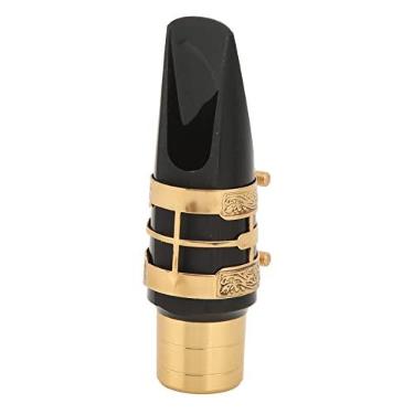 Imagem de Kit de Boquilha para Sax Alto, Boquilha para Sax Alto Tenor Em Metal de Bronze Com Ligadura de Tampa para Instrumento de Sopro