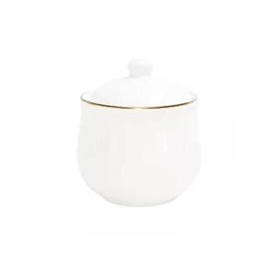Imagem de Açucareiro Royal Em Porcelana Com Borda Dourada 300Ml - Hauskraft