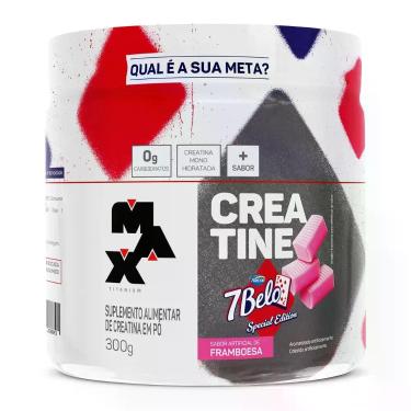 Imagem de Creatina Max Titanium 7 Belo Sabor Framboesa 300g