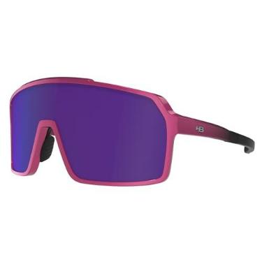 Imagem de HOT BUTTERED - Óculos de Sol HB GRINDER - Proteção UV, Óculos Escuros Masculino e Feminino, Performance Esportes Ciclismo - Rosa Quadrado, Lente Espelhada