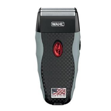 Imagem de Wahl Barbeador de alumínio recarregável sem batidas com cortadores de titânio hipoalergênicos para barbear rente e suave - Modelo 7339-300
