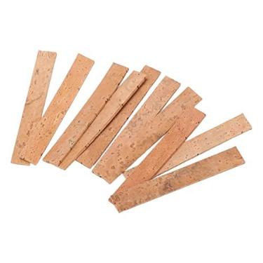 Imagem de Rolhas de clarinete, folha de cortiça de pescoço antiderrapante, 10 peças, boa textura para clarinetes Bb