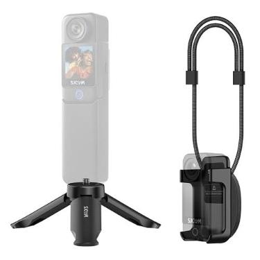 Imagem de SJCAM Acessórios de tripé C300, suportes magnéticos e triangulares para fotos vestíveis e em pé, atendem às necessidades de filmagem e filmagem VLOG para mostrar a perspectiva perfeita de primeiro e