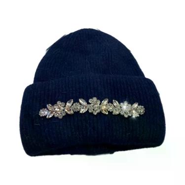 Imagem de Gorro Feminino De Inverno Da Moda: Gorro De Lã Quente Com Pele De Coel