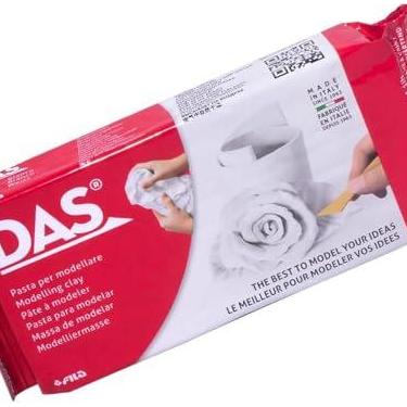 Imagem de DAS, Massa para Modelar, Branco, 500g