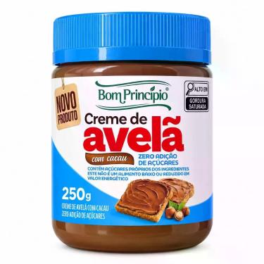 Imagem de Creme de Avelã Sem Adição de Açúcares - Bom Princípio 250g