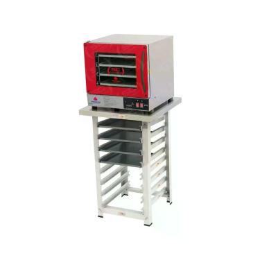 Imagem de Kit - Forno Turbo Prp-004 Plus Digital 127V Vermelho + Bancada Mes-004