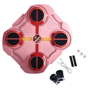Imagem de Shakven Treinador de boxe eletrônico com, alvo de boxe inteligente para crianças | Alvo de perfuração de parede infantil,Máquina de boxe inteligente para casa, máquina de fitness para crianças,