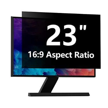 Imagem de Protetor de tela de privacidade de computador de 23 polegadas com HP Dell Acer Asus Samsung LG e mais, filtro de proteção de segurança removível para monitor de proporção de 16:9 como ViewSonic
