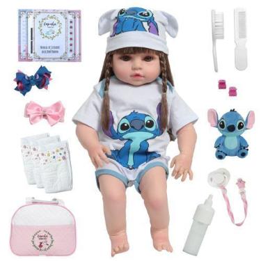 Imagem de Valentina castanho com kit roupa stitch e pelúcia - básico - Plike