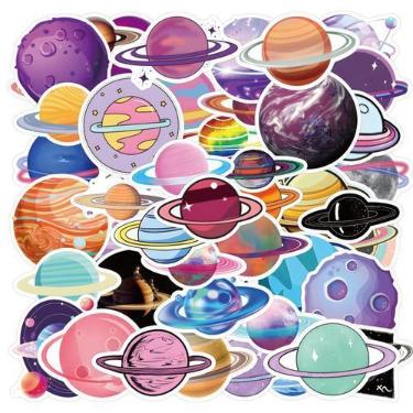 Imagem de Adesivos de vinil Universe Planet Asteroid à prova d'água (60 unidades