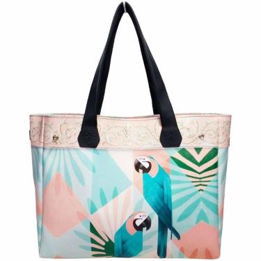 Imagem de Bolsa Feminina Tropical Araras Azuis Magicc Bolsas