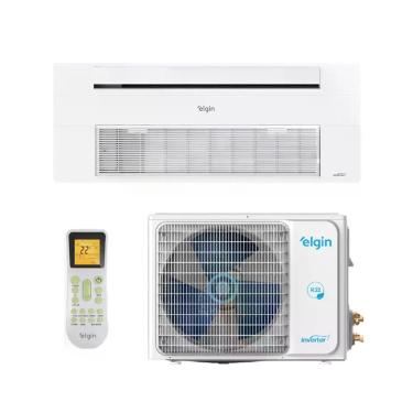 Imagem de Ar Condicionado Cassete 1 Via Elgin Inverter 12000 BTUS Quente Frio 220V Monofásico R32 Bege 45KOQE12C2CA