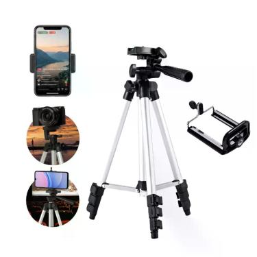 Imagem de Tripé Profissional para Celular e Câmera 150cm, Suporte para Smartphon