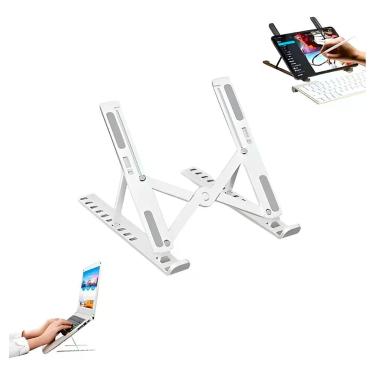 Imagem de Suporte para Notebook Ajustável com 6 Níveis de Altura Dissipação de Calor Compacto e Portátil Shopmix