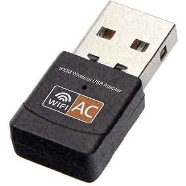 Imagem de Adaptador USB WiFi, AC600 Mbps Dual Band 2,4/5Ghz Mini adaptador de rede WiFi USB sem fio 802.11 Mini sem fio para laptop/desktop/PC, suporte desktop laptop, Mac Book Windows Notebook