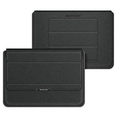 Imagem de Capa protetora para laptop XWU, capa protetora fina de couro de poliuretano com suporte para notebook HP, Lenovo, MacBook, Air Pro, Dell, Samsung, etc
