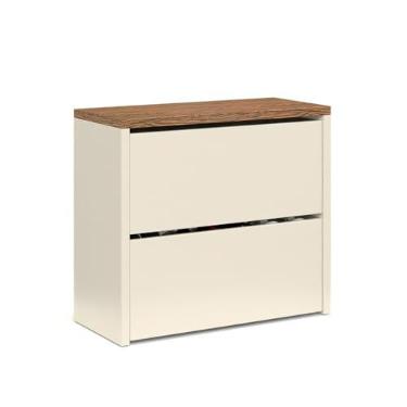 Imagem de Sapateira Articulada Safira 2 Portas Basculante Mell (Off White/Freijo)