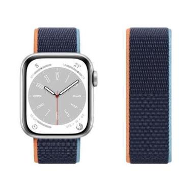 Imagem de Pulseira De Nylon Para Apple Watch Band 44mm 42 40mm 45mm 38 41mm Brac