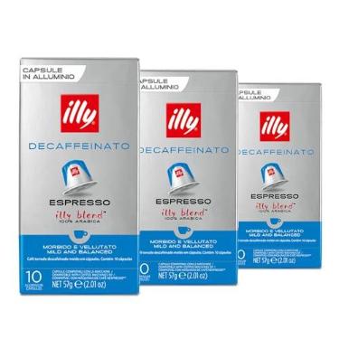 Imagem de 30 Cápsulas para Nespresso, Café Italiano Illy, Descafeinado