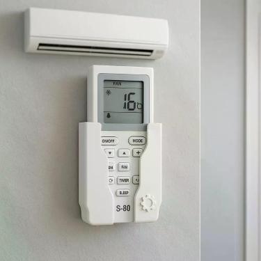 Imagem de Suporte De Parede Porta Controle Remoto Ar Tv Ventilador Cor Branco - 