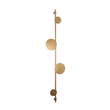 Imagem de Lustre Arandela Disco Eclipse Luz Indireta Dourado 160cm 661 - ILUMINA