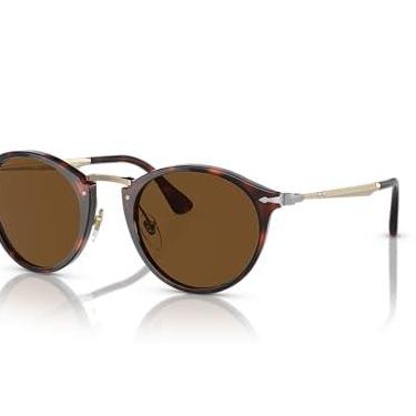 Imagem de Óculos de sol persol unissex adulto Po3166s, Havana/marrom polarizado, 51 mm US