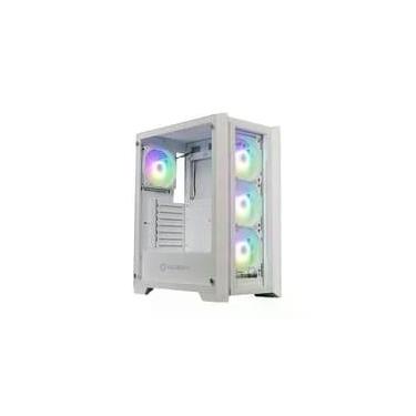 Imagem de Gabinete Gamer Husky Dome 100, Mid Tower, ATX, Lateral e Frontal em Vidro, Sem FANs, Branco - HGN100BR