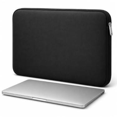Imagem de Capa Neoprene P/Notebook Macbook e Tablet até 15,6 Polegadas - Flexível, Macio, Resistente a Respingo, Poeira e Arranhões, Impermeável - Design Slim e Elegante - Proteção Premium com Zíper Reforçado