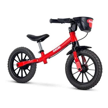 Imagem de Caloi Bicicleta Infantil Balance Bike Vermelha | Aro 12 Quadro Aço carbono