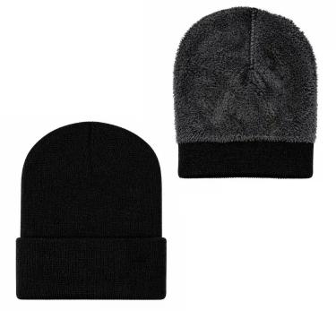 Imagem de Touca Gorro Unissex Peluciada Inverno Quentinha com Interior Macio - T