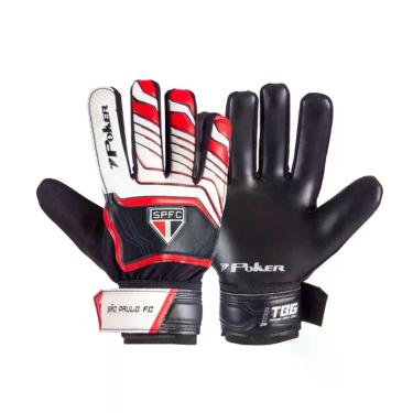 Imagem de Luva Goleiro Campo Poker Training Junior São Paulo FC -, Preto, Vermel