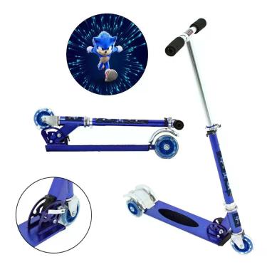 Imagem de Patinete Scooter Patrulha Canina Infantil Azul de Alumínio - DM Radica