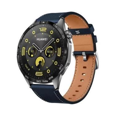Imagem de Pulseira De Couro De 42 46mm Para Huawei GT4, GT3, GT2e Pro, Honor 4 P